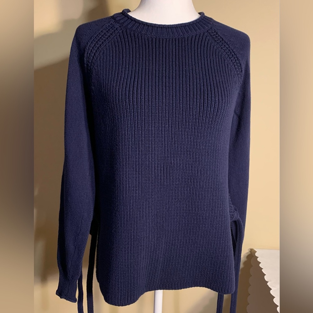 EUC Sweater: Pullover, Thick, Very Warm, Side Slits w Ties, JCrew, Tunic Length